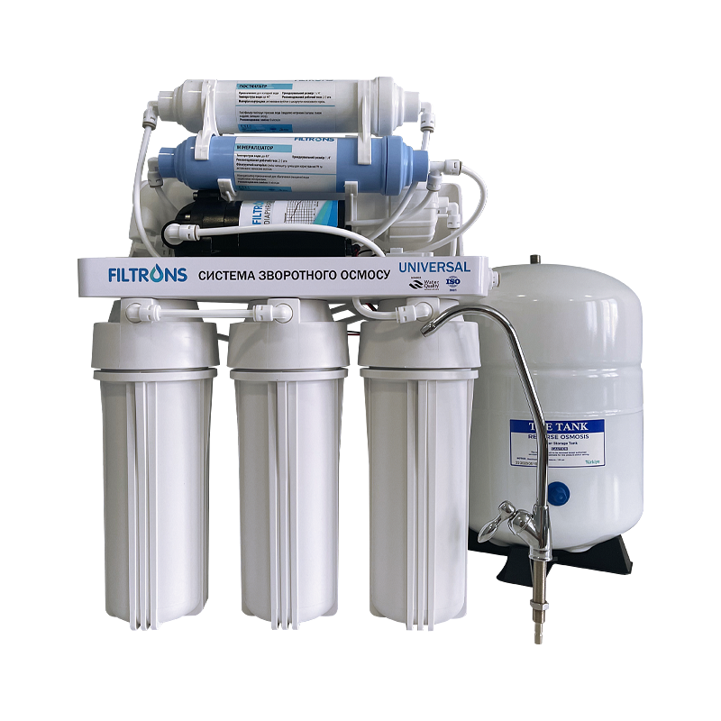 Система обратного осмоса 6-ти ступенчатая с помпой UNI-6 PUMP