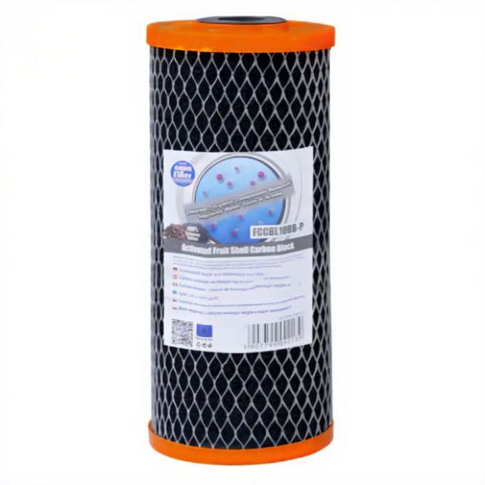 Картриджз пресованим активованим вугіллям 10" BB 10 мкм FCCBL10BB-P 