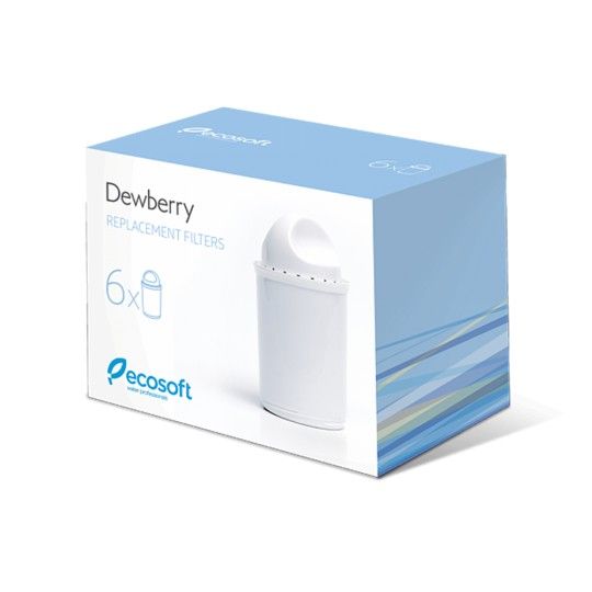 Комплект картриджів для фільтра-глечика Ecosoft Dewberry (6 Шт.)