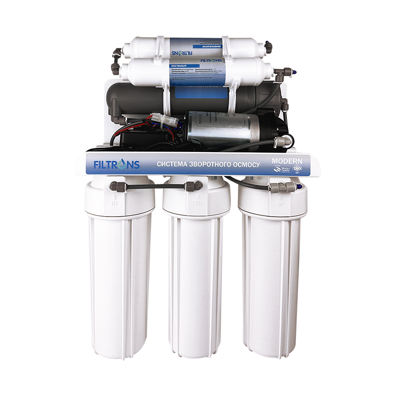 Система зворотного осмосу 6-ступінчаста з помпою Modern-6 PUMP